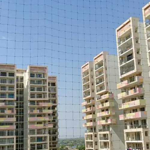 Balcony bird net installation